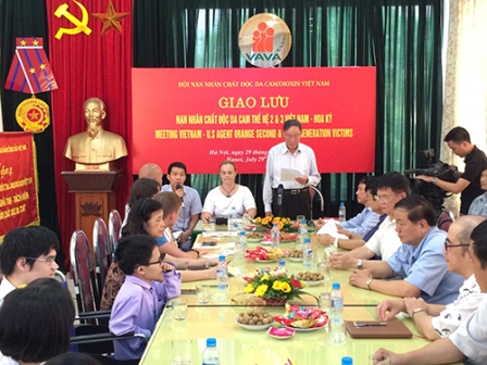 การพบปะสังสรรค์ระหว่างผู้เคราะห์ร้ายจากสารพิษสีส้มรุ่นที่ 2 และ 3 ของเวียดนามและสหรัฐ